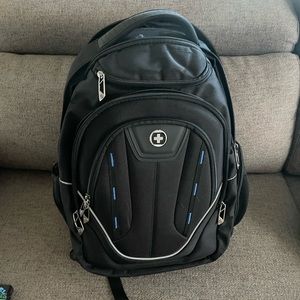SwissDigital Business Backpack Blue and Black